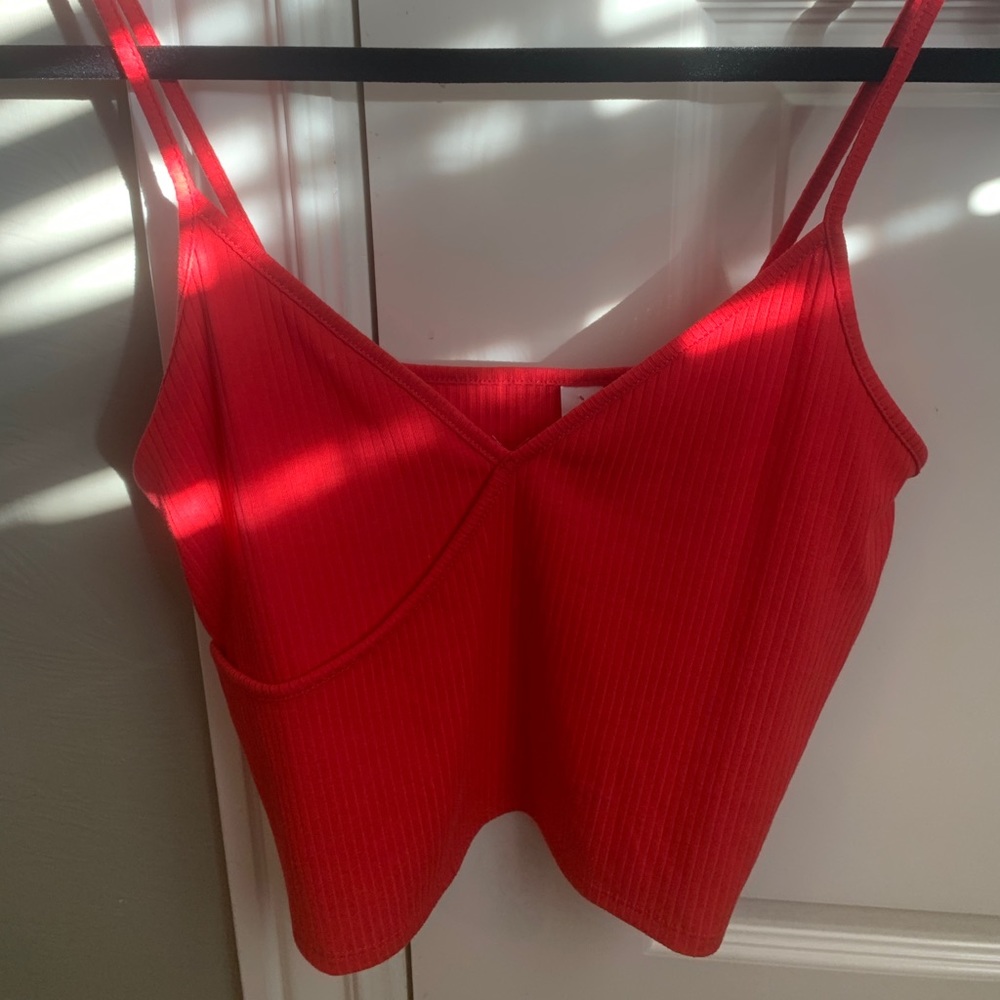 Pinkish red crop top brand new from PacSun